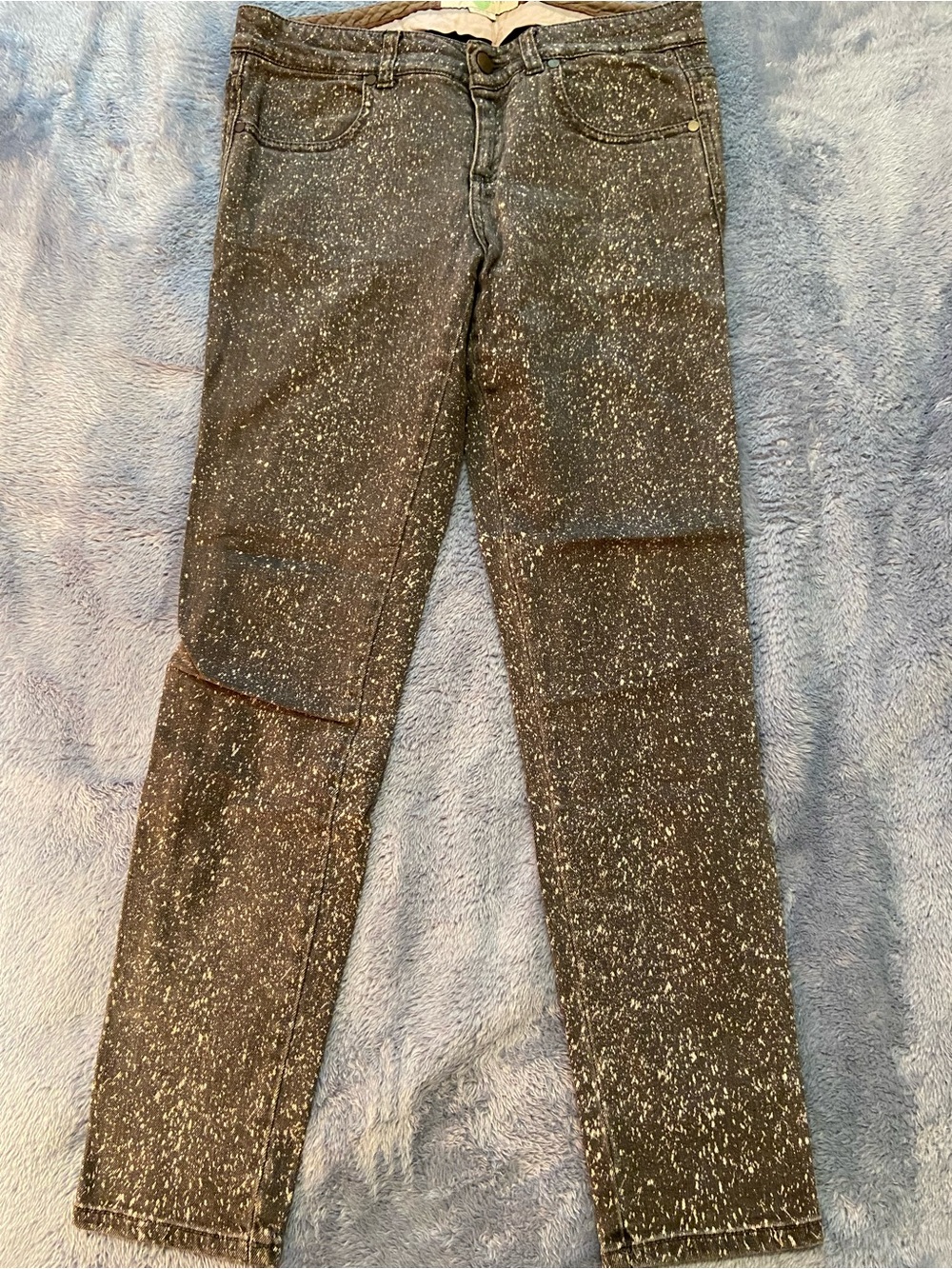 Stella McCartney Black Jeans with White Speckle